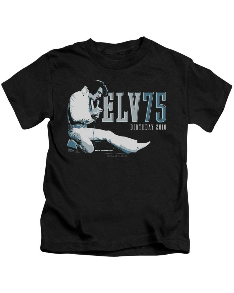 Elvis Presley Kids T Shirt | ELV 75 LOGO Kids Tee $5.18 Kids