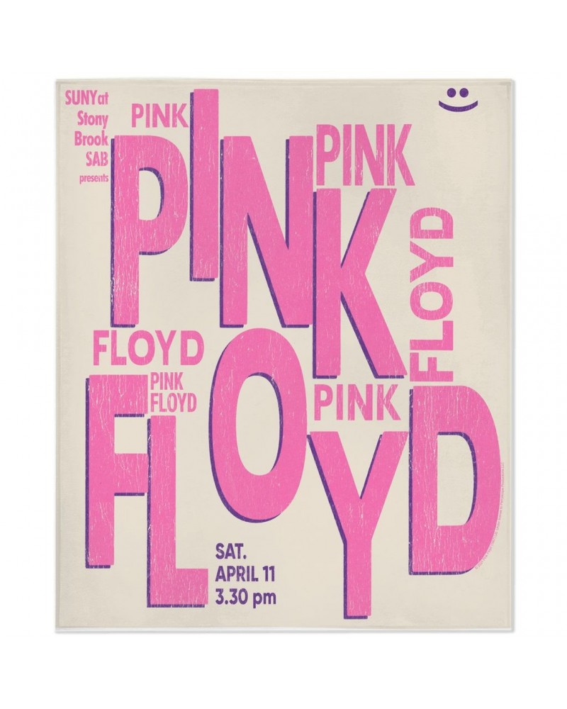 Pink Floyd Minky Blanket | Stony Brook University Concert Flyer Design Blanket $18.78 Blankets